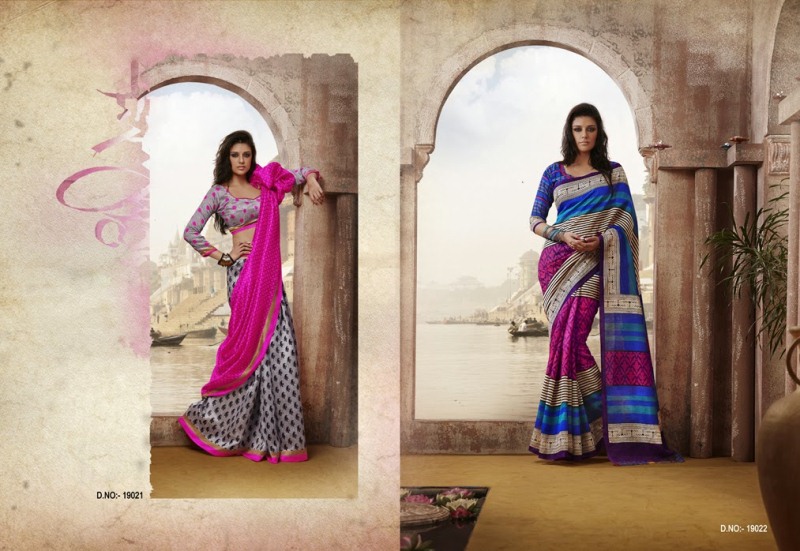 Art Raw Silk Saree collection at Taj Fashion, Austin