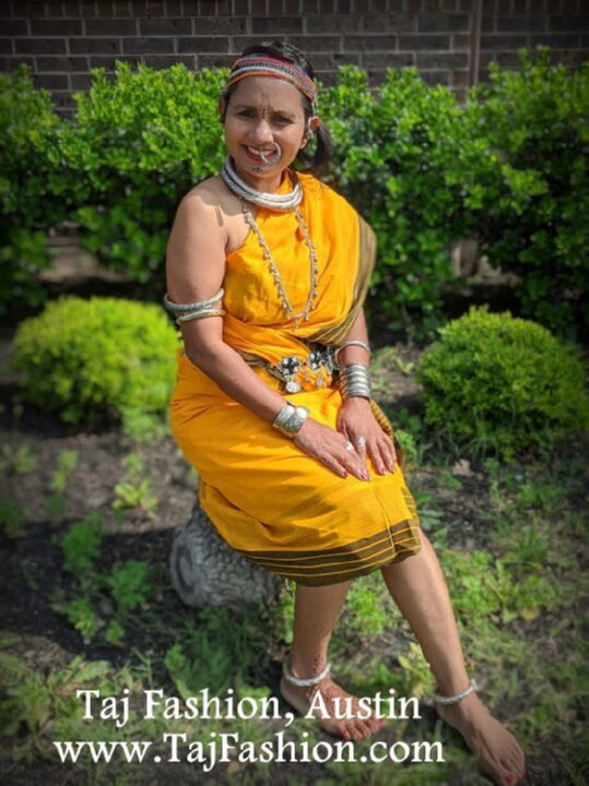 Indian women wearing traditional dress of Odisha or Orissa
