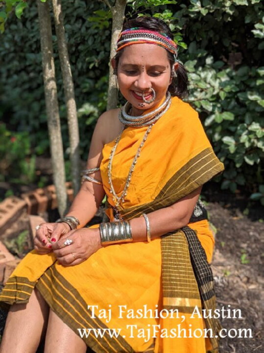 Indian women wearing traditional dress of Odisha or Orissa